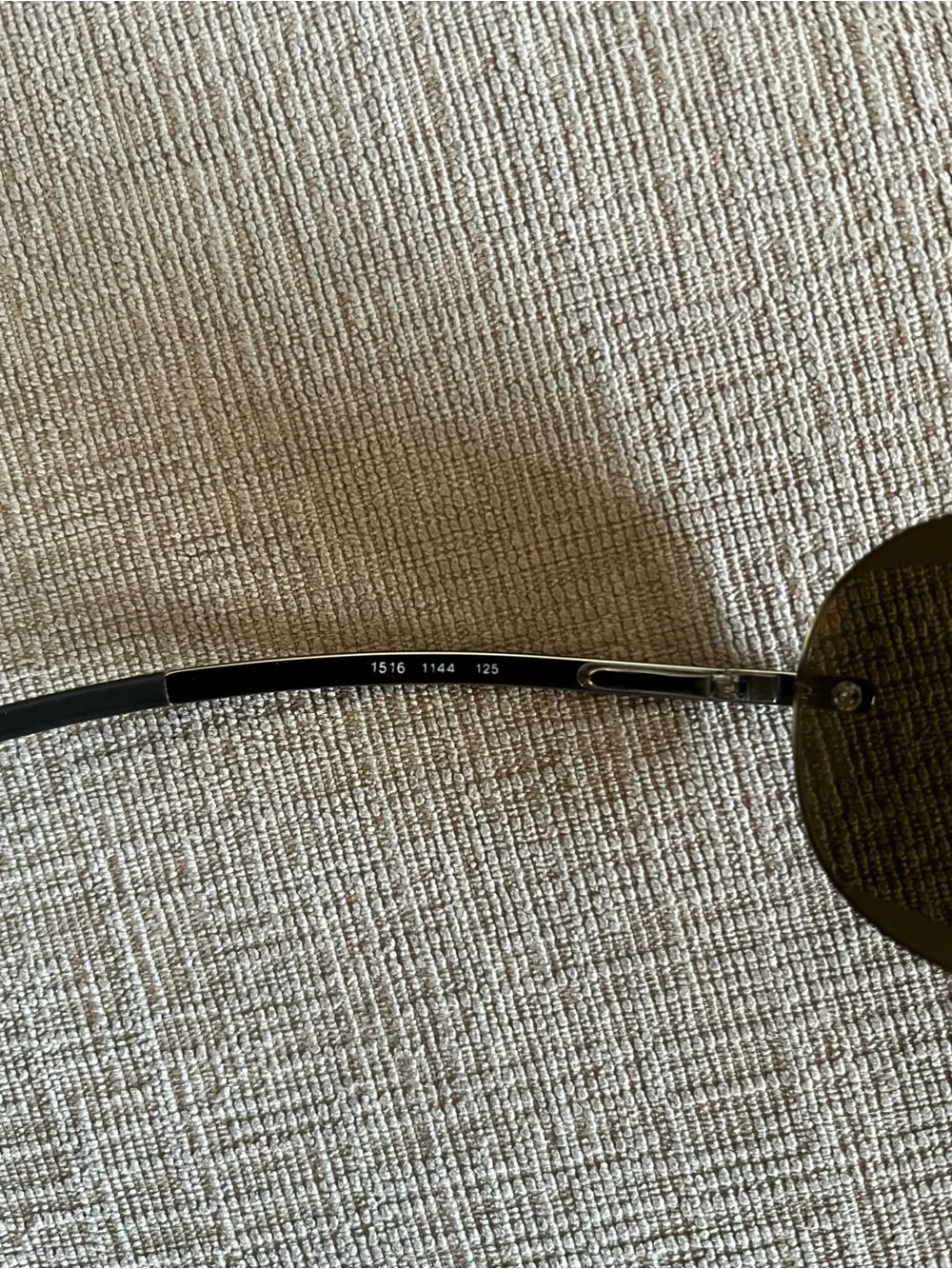 Giorgio Armani Vintage Rimless Shield Sunglasses Y2K Made In Italy